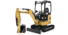 CAT mini excavator available for rental from Williams Diesel LLC, ideal for compact digging projects in Eatonville and Seattle, WA.