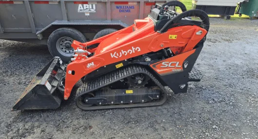Kubota loader for rental at Williams Diesel Service LLC in Eatonville and Seattle, WA — compact tractor loader with diesel power, ideal for construction and landscaping tasks.