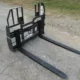 Heavy-duty 60 inch pallet fork attachment for lifting and moving materials, ideal for construction, agriculture, and warehouse operations.