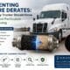 Certified diesel technician performing diesel particulate filter cleaning on a commercial heavy truck exhaust system